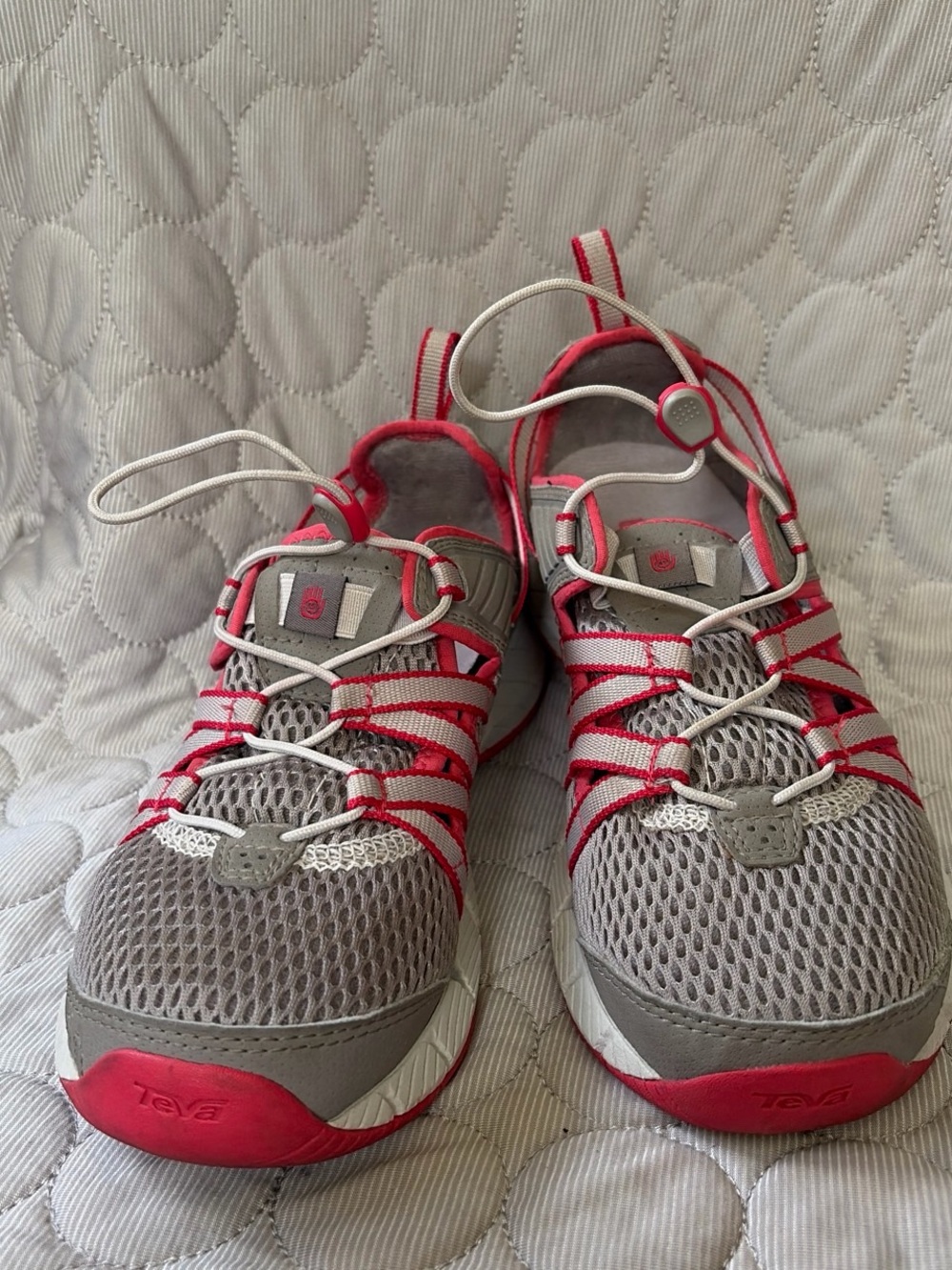 Teva Women’s Gray and Pink Athletic Walking Sneakers
